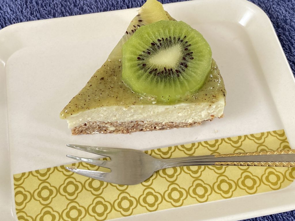 limoen taart met kiwi